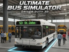 Leikur Ultimate Bus Simulator Driver Duty 3D á netinu