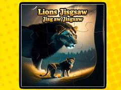 Leikur Lions Jigsaw Jigsaw á netinu