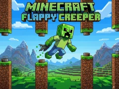 Leikur Minecraft Flappy Creeper á netinu