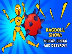 Leikur Ragdoll Show: Kastaðu, brotið og eyðilagt! á netinu