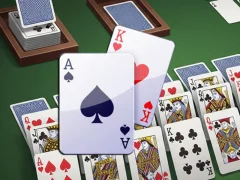 Leikur Tvöfalt klondike solitaire kort á netinu