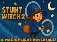 Leikur Stunt Witch 2 á netinu Leikur Stunt Witch 2 á netinu