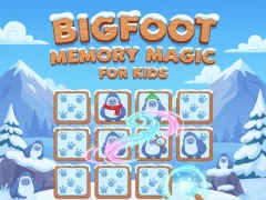 Leikur Bigfoot Memory Magic fyrir krakka á netinu