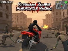 Leikur Stickman Zombie mótorhjólakappakstur á netinu