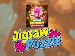Leikur Anime Monkey Jigsaw Puzzles á netinu Leikur Anime Monkey Jigsaw Puzzles á netinu