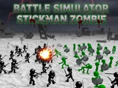 Leikur Battle Simulator Stickman Zombie á netinu