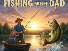 Leikur Að veiða með pabba á netinu