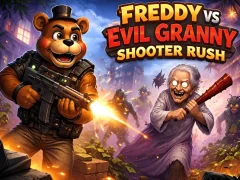 Leikur Freddy vs Evil Granny Shooter Rush á netinu