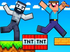 Leikur Noob: Parkour bragðarefur á netinu