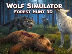 Leikur Wolf Simulator Forest Hunt 3D á netinu