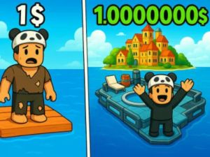 Leikur Roblox: Raft Tycoon á netinu