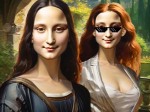 Leikur Mona Lisa tískutilraunir á netinu