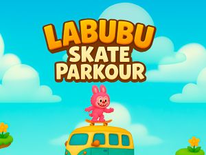 Leikur Labubu Skate Parkour á netinu