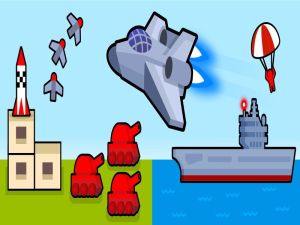 Leikur Sprengjuflugvél: 2d loftverkfall á netinu