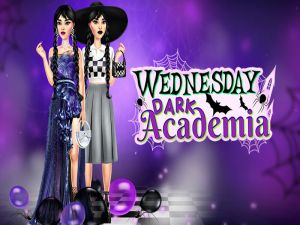 Leikur Miðvikudagur Dark Academia á netinu