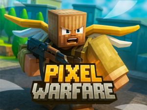 Leikur Minecraft pixla hernað á netinu