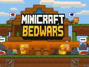 Leikur Minicraft beddwars á netinu