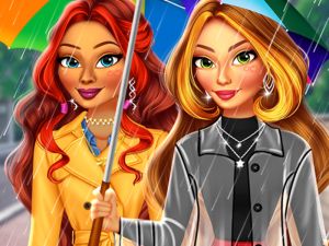 Leikur Super Girls Rainy Day outfits á netinu