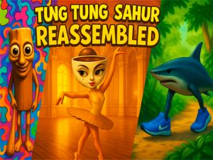 Leikur Tung Tung Sahur settur saman á netinu