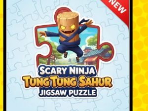 Leikur Ógnvekjandi Ninja Tung Tung Sahur púsluspil á netinu