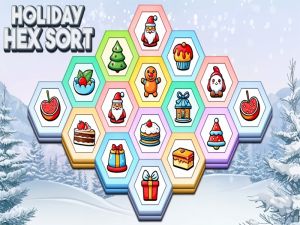 Leikur Holiday hex flokkun á netinu