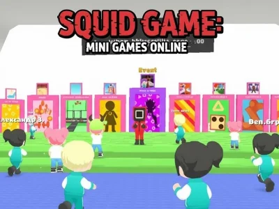 Leikur Smokkfiskaleikur: Mini Games Online á netinu