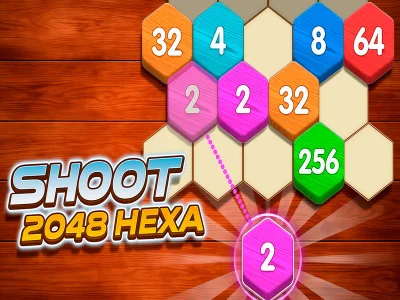 Leikur Skjóta 2048 Hexa á netinu