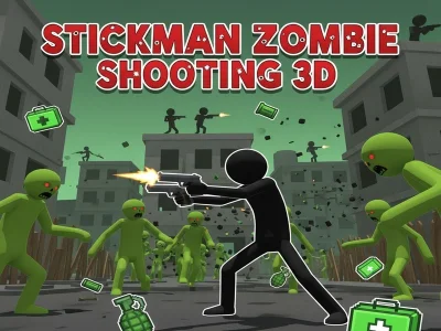 Leikur Stickman Zombie Shooting 3D á netinu