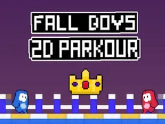 Leikur Falling Strákar 2D Parkour á netinu
