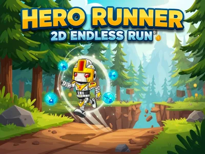 Leikur Hero Runner 2D Endless Run á netinu