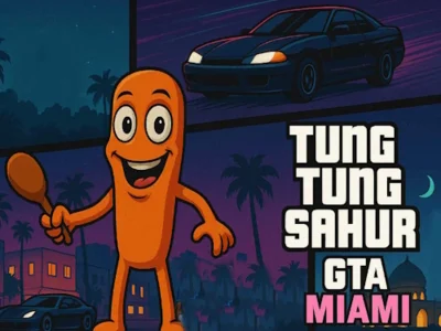 Leikur Tung Tung Sahur GTA Miami á netinu