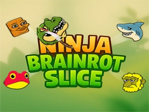 Leikur Ninja Brainrot sneið á netinu
