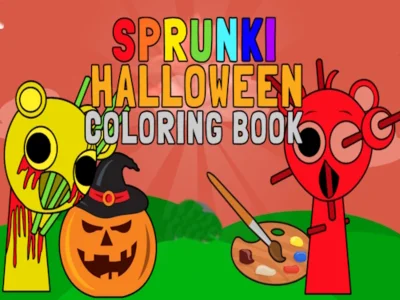 Leikur Sprunki Halloween litabók á netinu