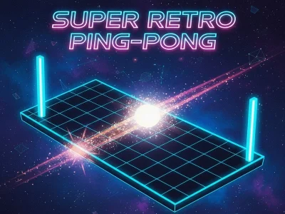 Leikur Super Retro borðtennis á netinu
