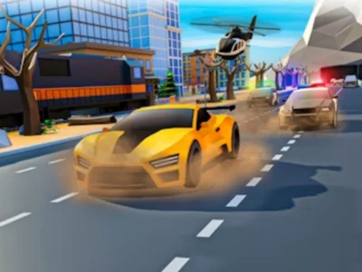 Leikur Lögreglubíll elta sikksakk flýja 3d á netinu