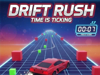 Leikur Drift Rush Time er að tifa á netinu
