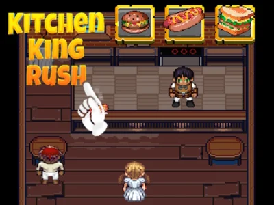 Leikur Eldhús King Rush á netinu