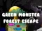 Leikur Flótti frá Græna Monstrinu í Skógi á netinu