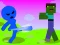 Leikur Stickman Zombie Flóttinn á netinu