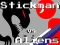Leikur Stickman gegn geimverum á netinu