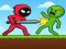 Leikur Red Stickman vs Monster School á netinu