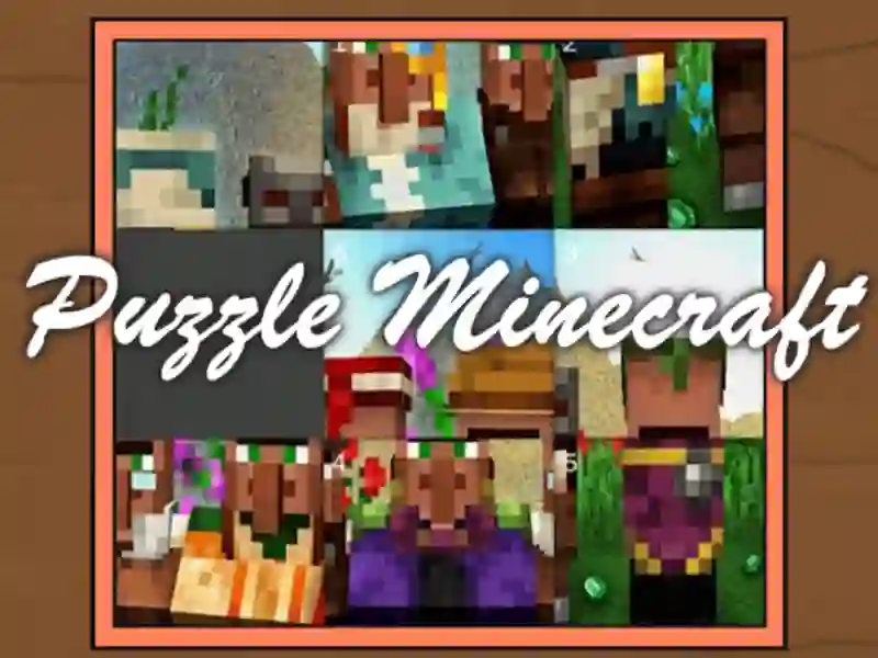 Leikur Puzzle Minecraft á netinu