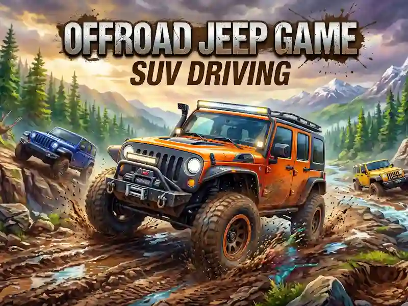 Leikur Offroad Jeep Game SUV Driving á netinu