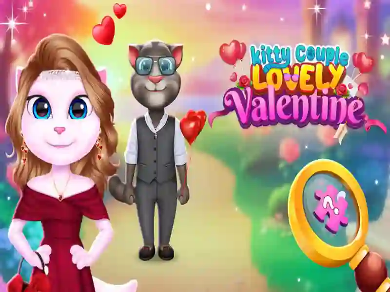Leikur Kitty par yndislegt Valentine á netinu