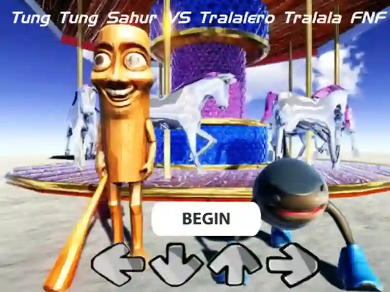Leikur Tung Tung Sahur vs Tralalero Tralala FNF á netinu