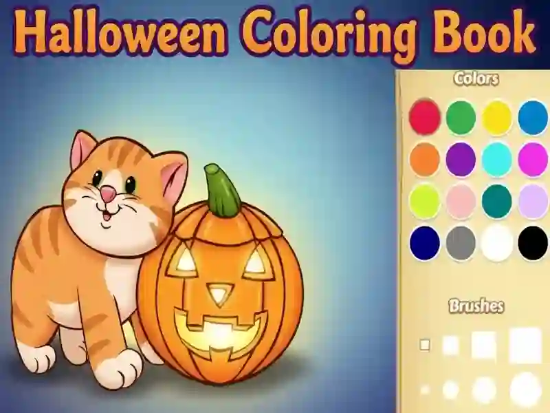 Leikur Halloween litabók á netinu Leikur Halloween litabók á netinu
