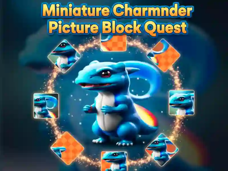 Leikur Miniature Charmander Picture Block Quest á netinu