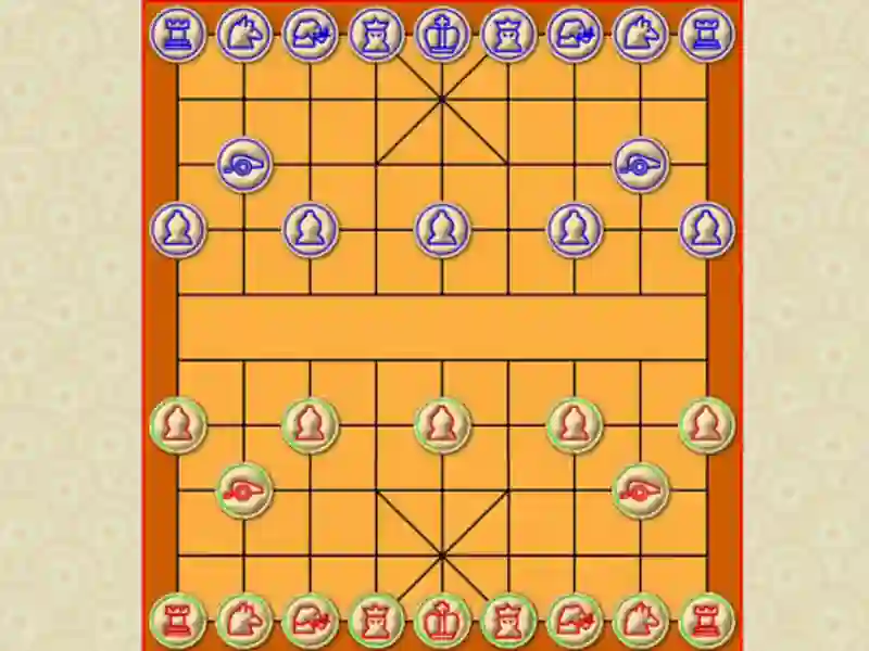 Leikur Xiangqi kínverska skák einvígi á netinu