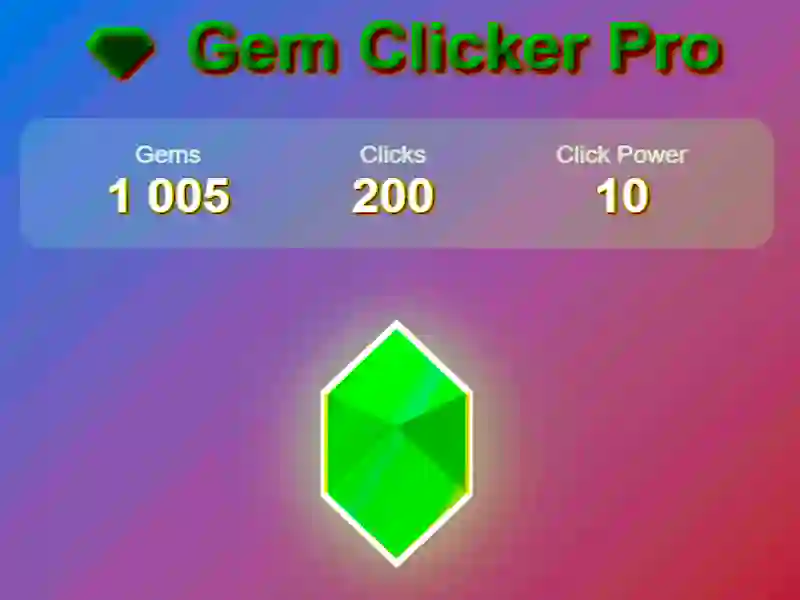 Leikur Gem Clicker Pro á netinu Leikur Gem Clicker Pro á netinu