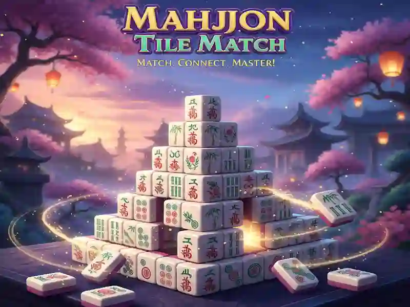 Leikur Mahjong Tile Match á netinu